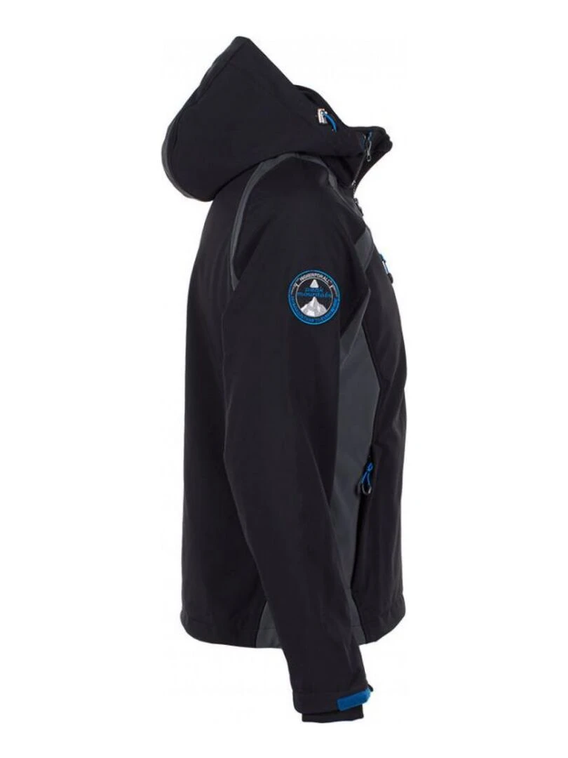Blouson softshell homme CABILO   PEAK MOUNTAIN   Noir Noir