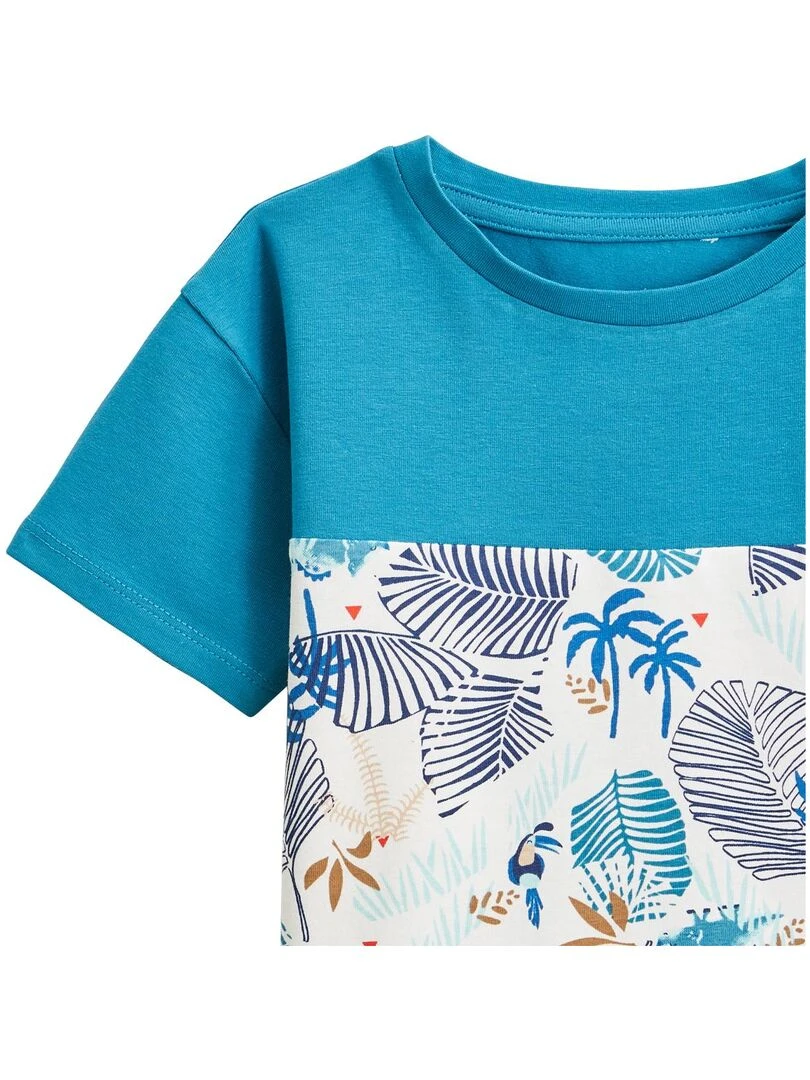 T shirt enfant Santorini   Bleu
