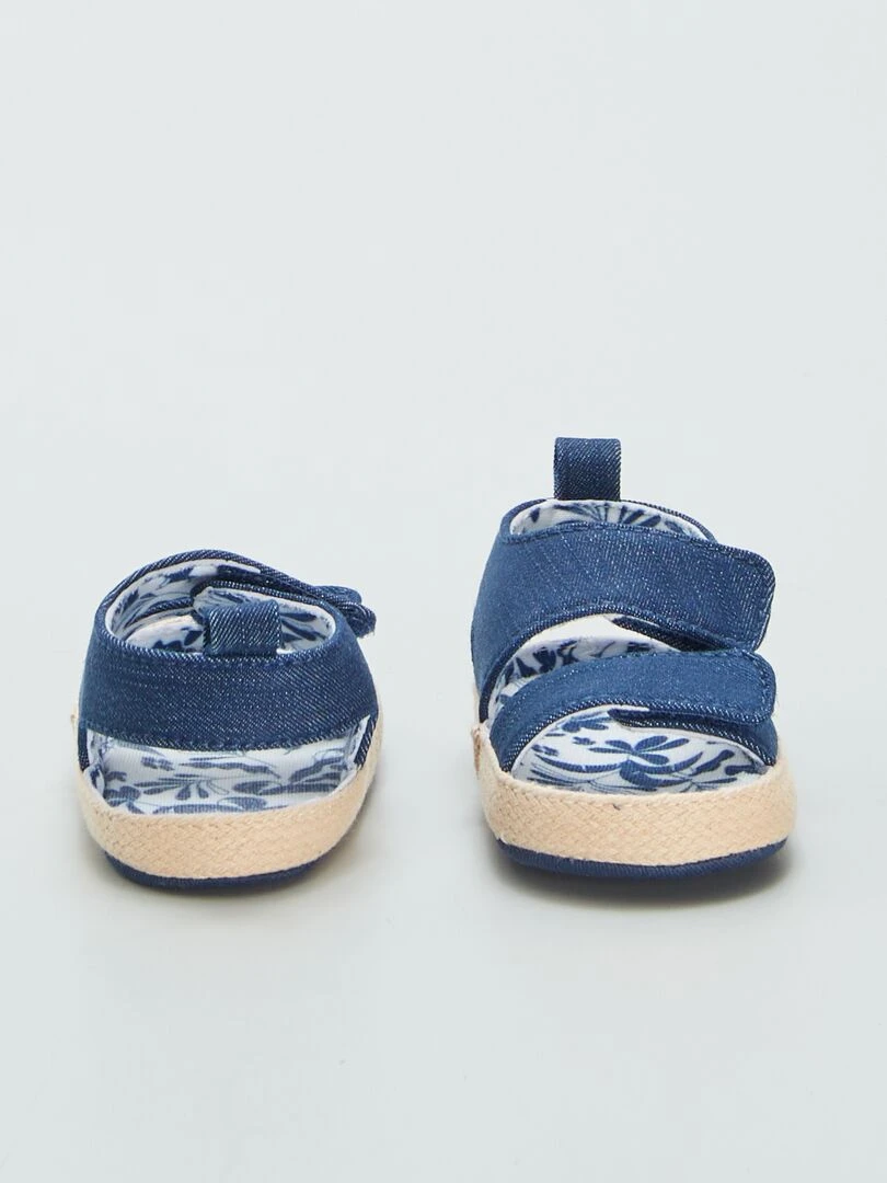 Sandales façon denim   Bleu