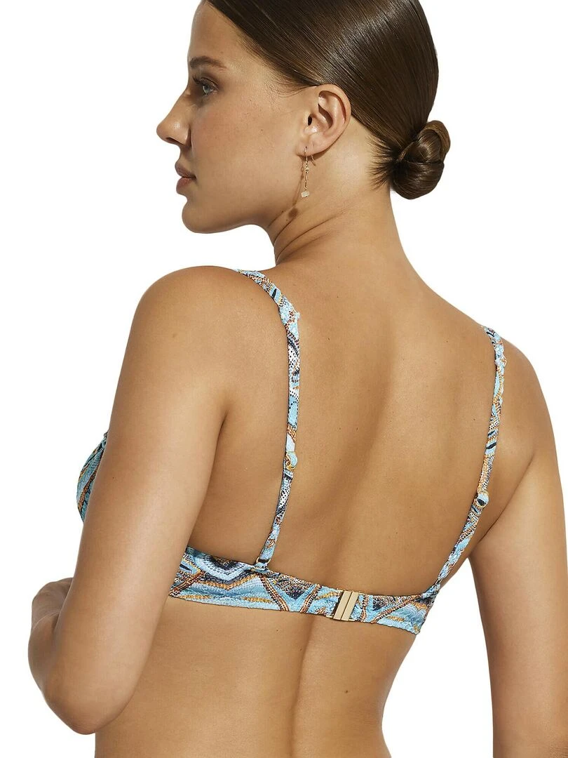 Haut maillot de bain emboîtant Mai Thai Bleu turquoise