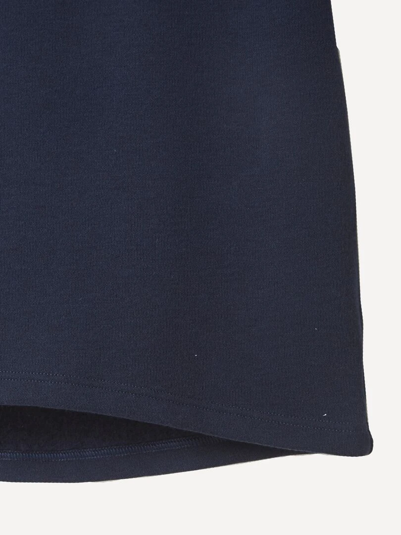 T shirt manches courtes  molleton gratté Thermolactyl   Damart   Bleu marine