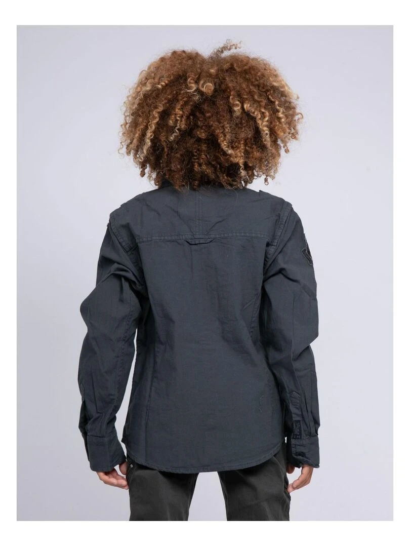 Chemise manches longues militaire TOBLERONE J Gris foncé