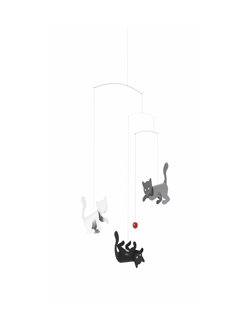 'flensted Mobiles' Kitty Cats Blanc