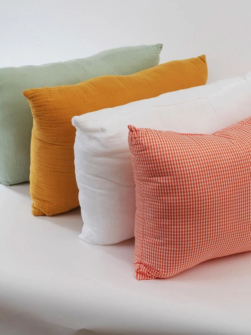 Coussin Rectangle En Coton Bio Honey   Beige