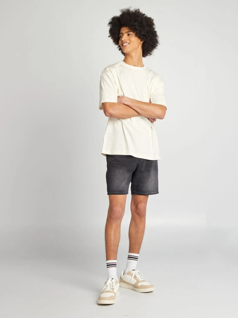 Polo en piqué de coton uni   Beige