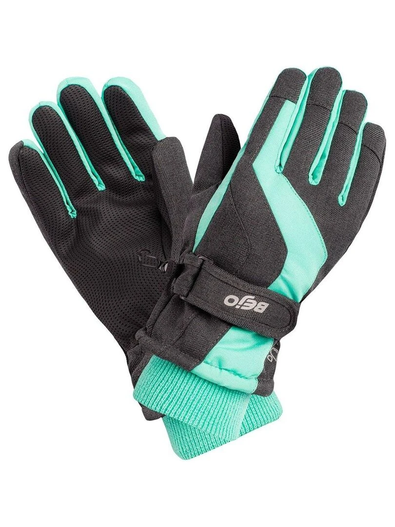 Bejo   Gants de ski BRISE   Gris Bleu