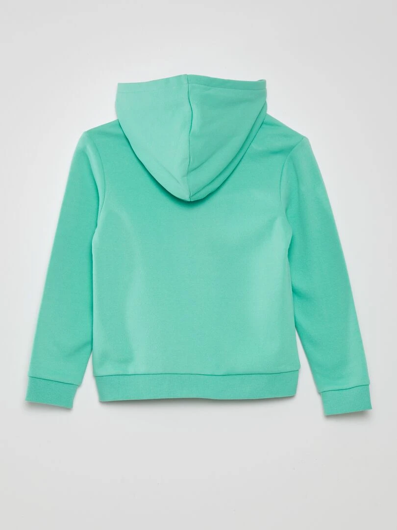 Sweat zippé à capuche Vert