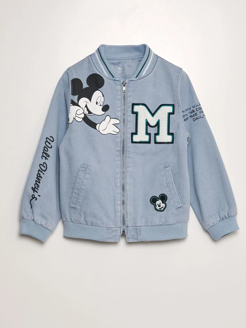 Veste style université américaine 'Mickey' 'Disney' Bleu