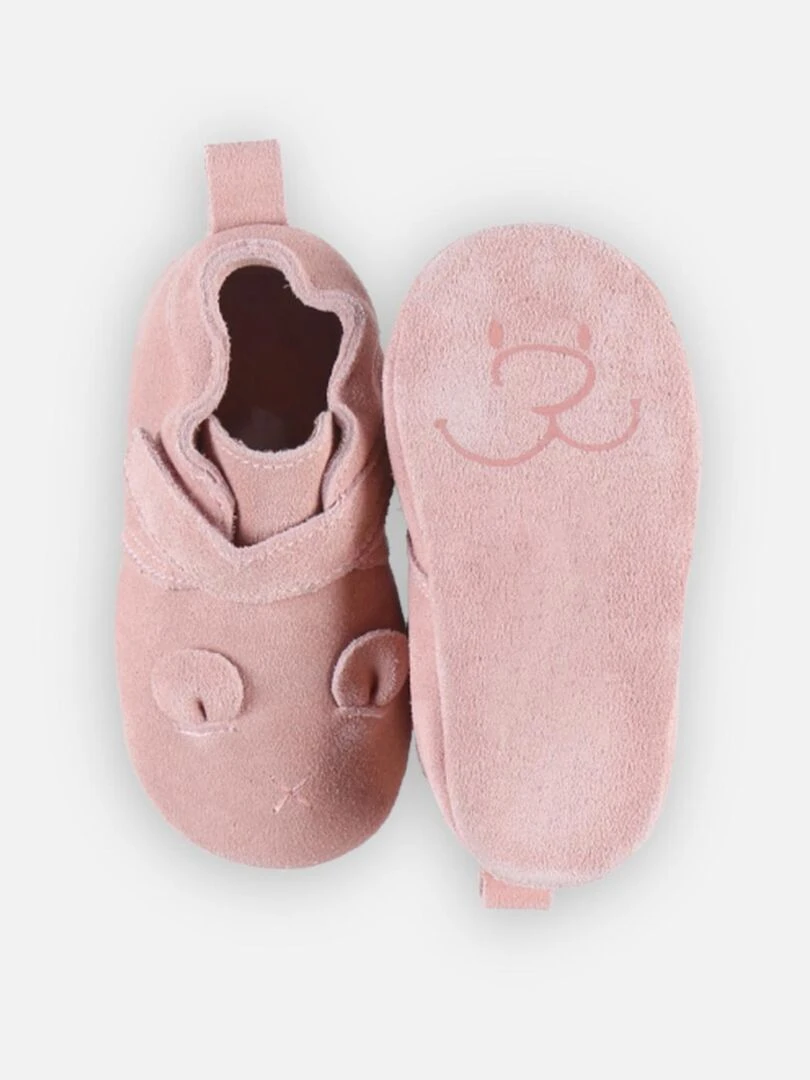 Chaussons en cuir Noukie's Rose