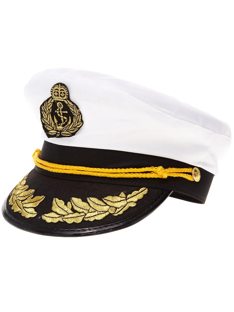 Casquette de capitaine blanc