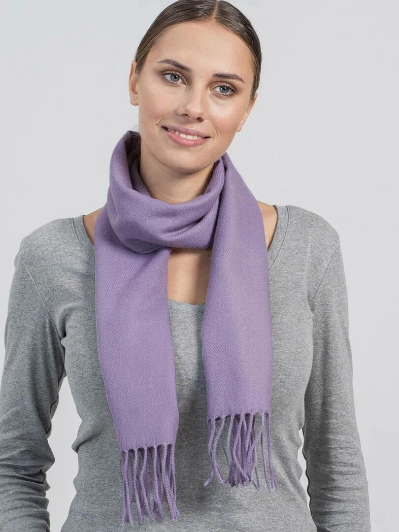 Echarpe Fely Fabriqué en France Mauve lilas