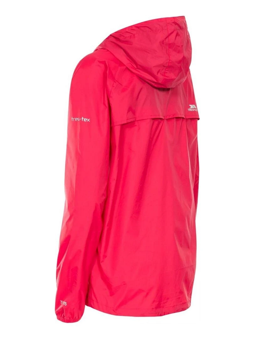 Trespass Veste imperméable pliable QIKPAC Rose foncé