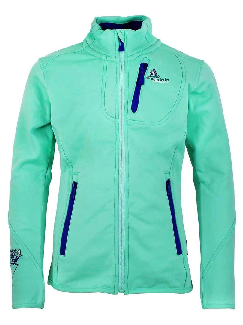 Blouson polarshell fille FAYNUR PEAK MOUNTAIN Vert