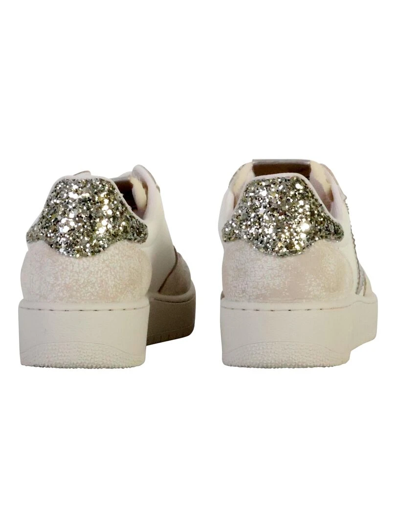 Basket Cuir Victoria   Gris