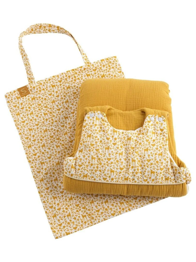 Gigoteuse ouatinée évolutive en coton   SAUTHON   Jaune