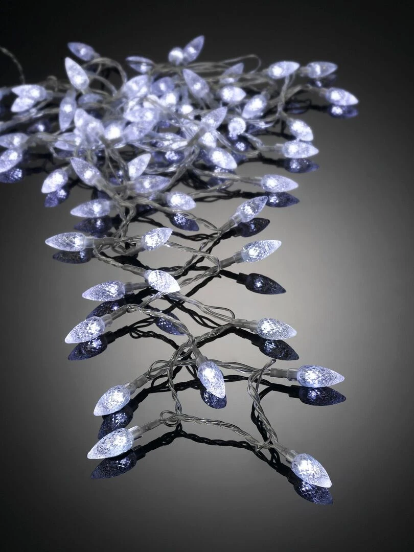 Guirlande lumineuse 60 Pommes de pin blanc Blanc