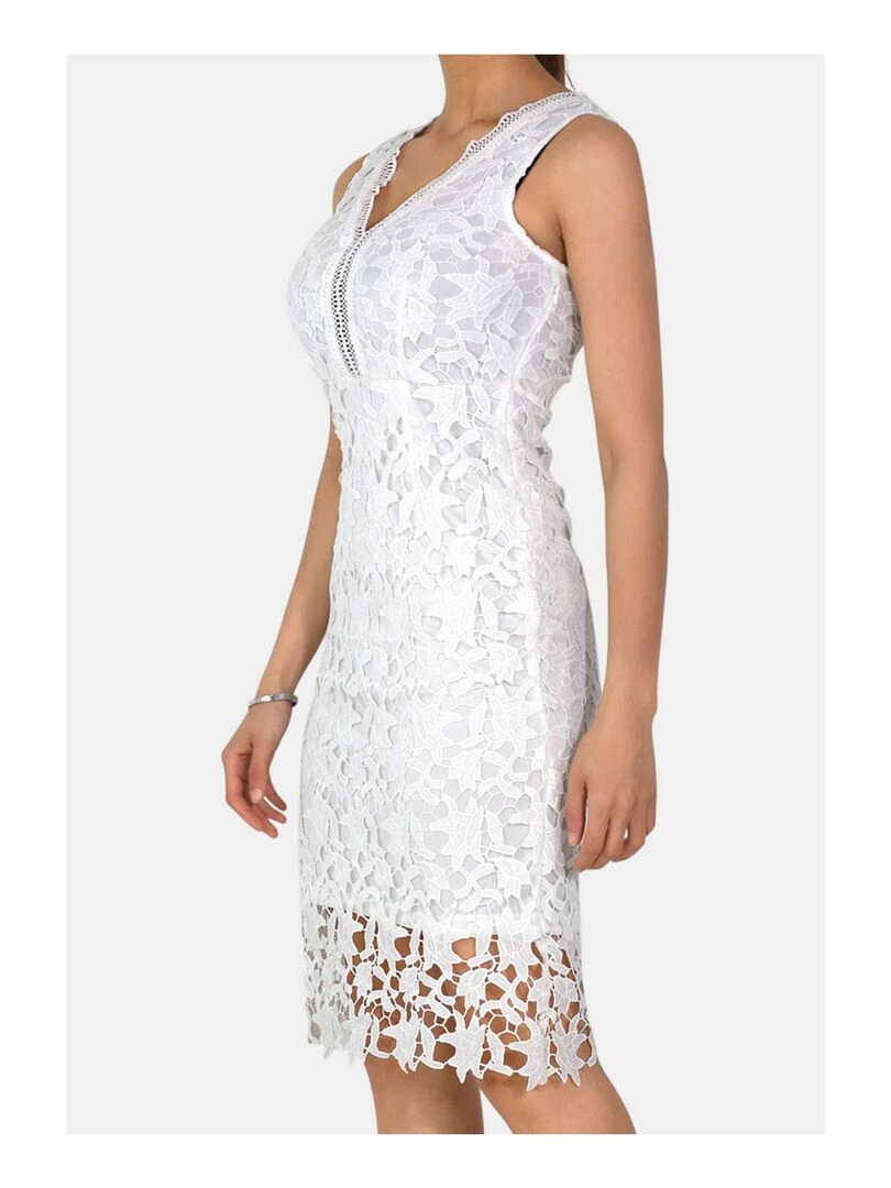 Robe en dentelles Vero Moda   Blanc Blanc