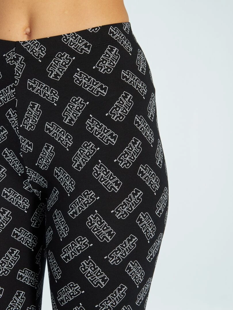 Pyjama long   'Star Wars'   2 pièces   Gris/noir