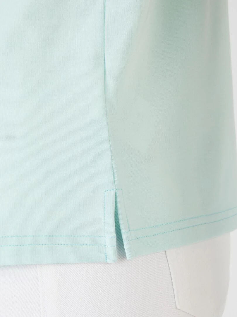 Tee shirt col chemise Climatyl   Damart   Bleu clair
