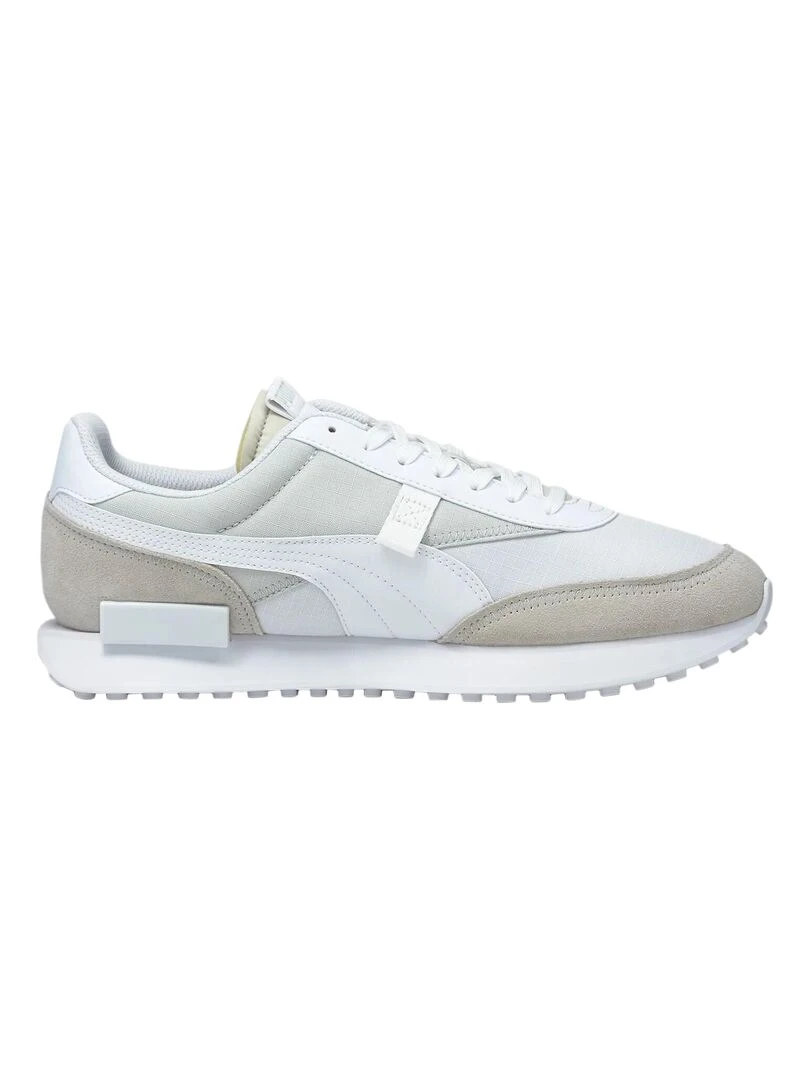 Basket Cuir Puma Future Rider Play On Blanc