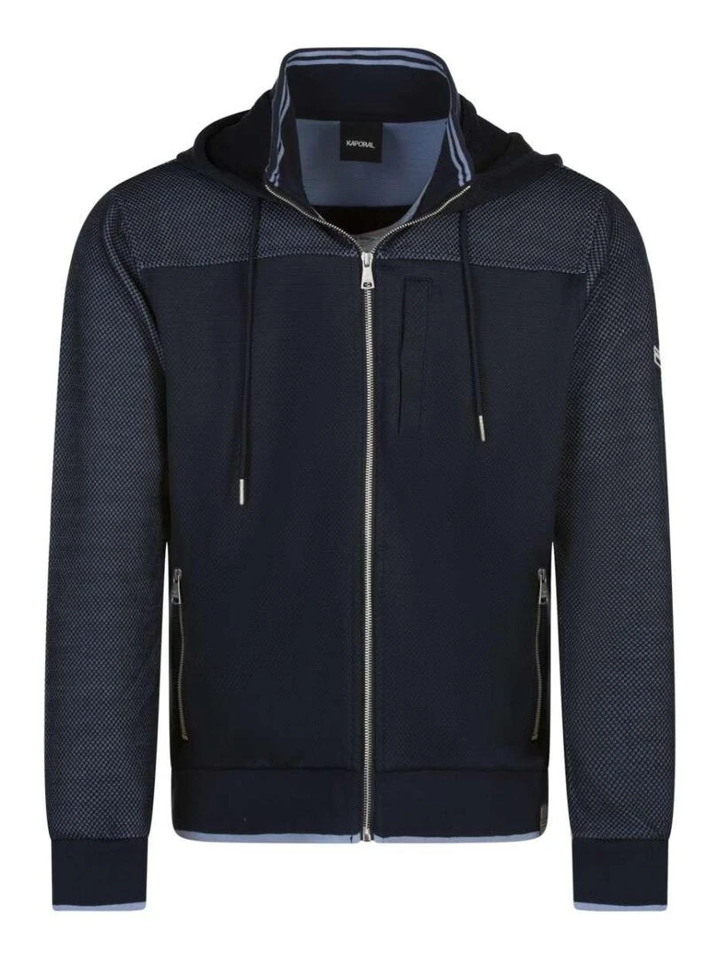 KAPORAL Sweat à capuche zippé Bleu marine