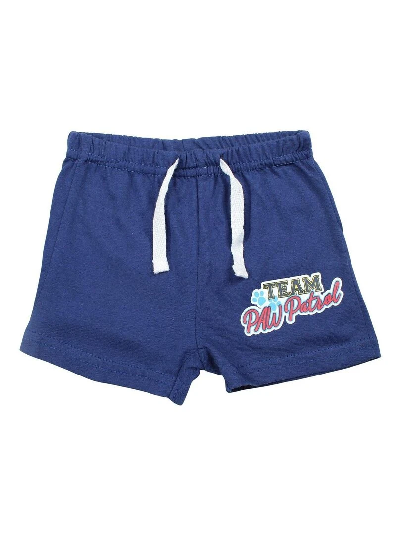Paw Patrol   Ensemble T shirt short bébé garçon Imprimé La Pat' Patrouille   Bleu