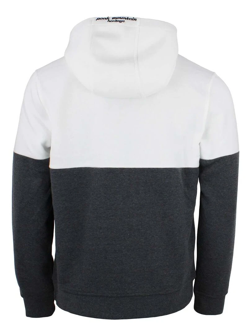 Sweat à capuche homme CARLO PEAK MOUNTAIN Gris