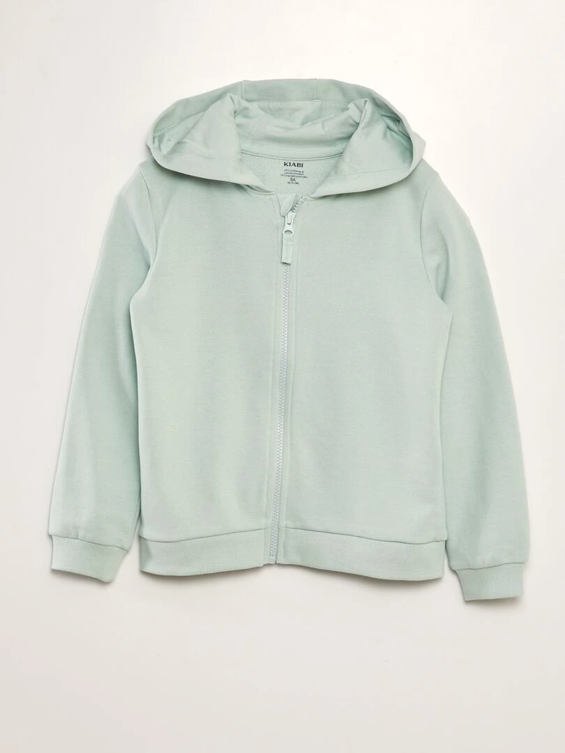 Sweat zippé à capuche So Easy bleu