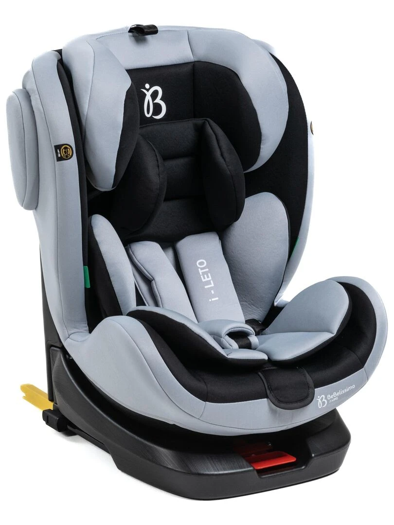 BEBELISSIMO Siège auto Isofix pivotant 360 ° groupe 0+/1/2/3 (0 36kg) i Leto gris/noir gris anthracite