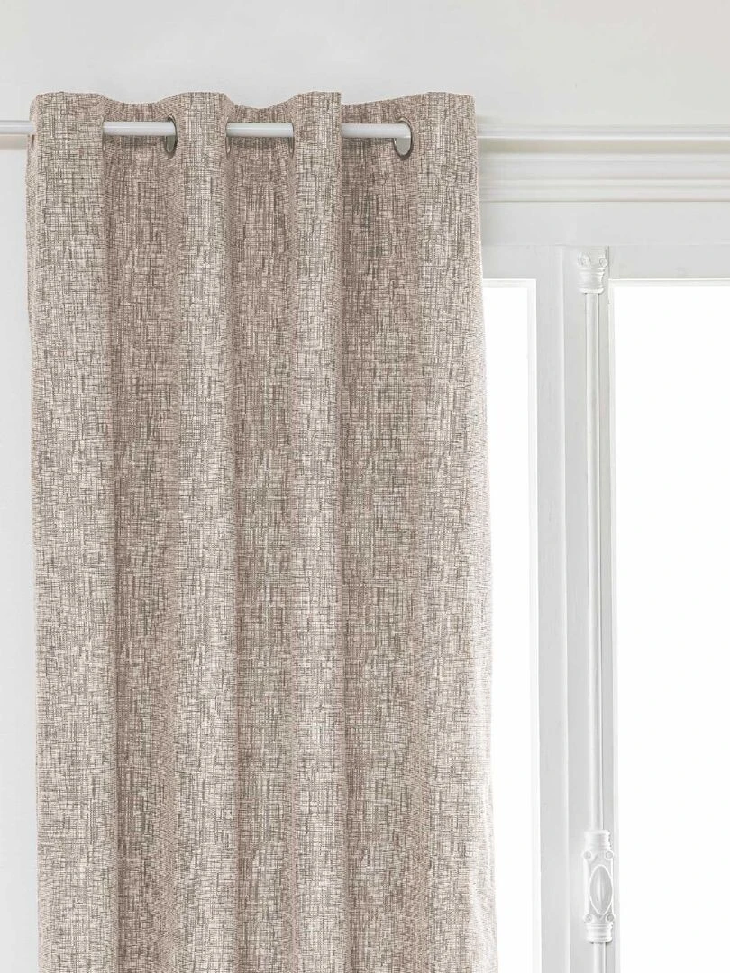 Rideau occultant au style chiné Beige