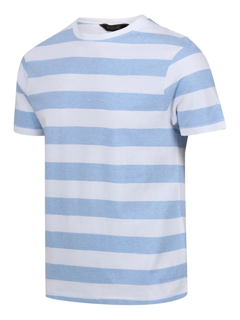 Regatta   T shirt RYEDEN   Blanc Bleu