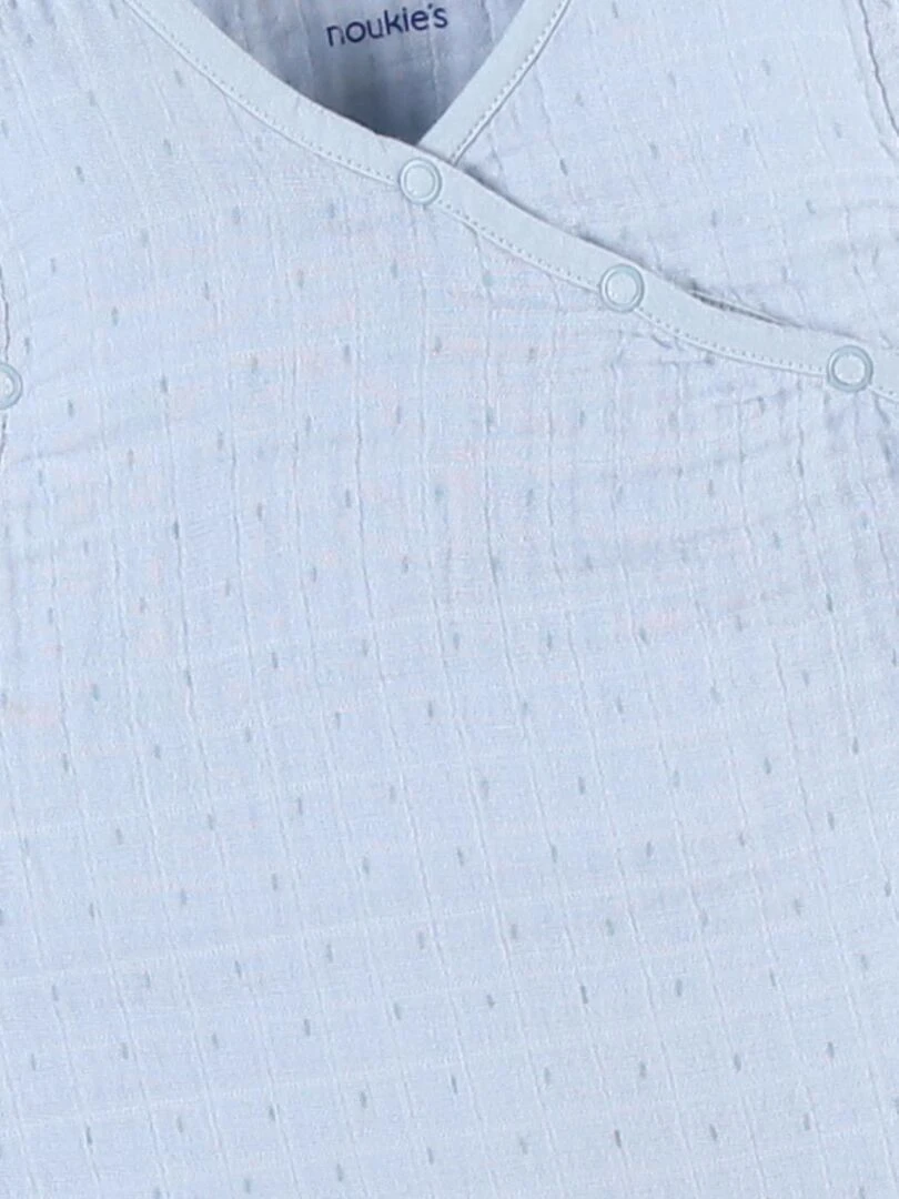 Gigoteuse 100 cm mousseline de coton BIO    Bleu