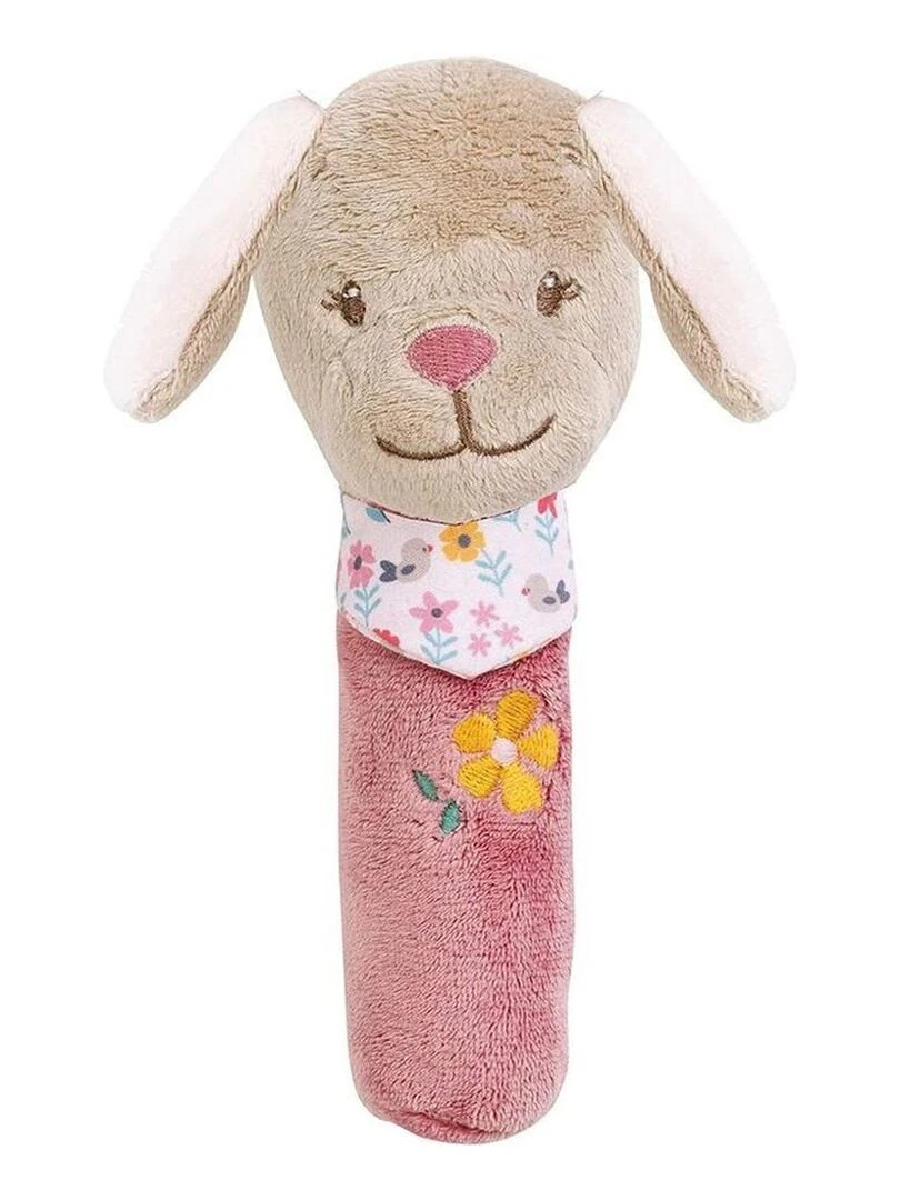 Doudou Nattou Chien Beige Cri Cri Pouet Iris & Lali Beige