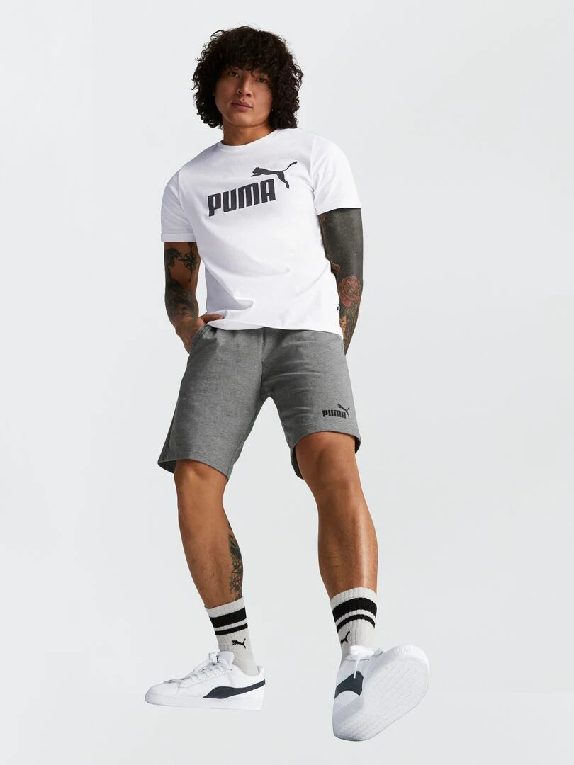 Short en coton 'Puma'   Gris