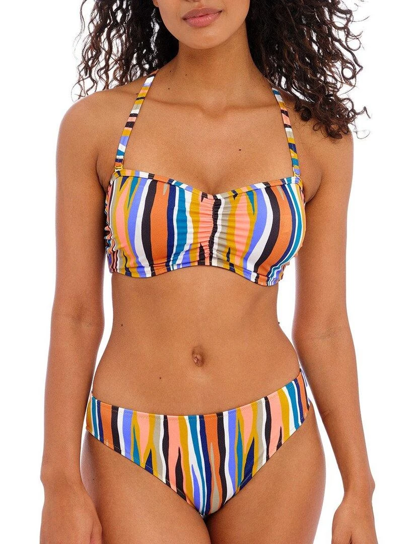 Haut de maillot bandeau à armatures Torra Bay   Orange