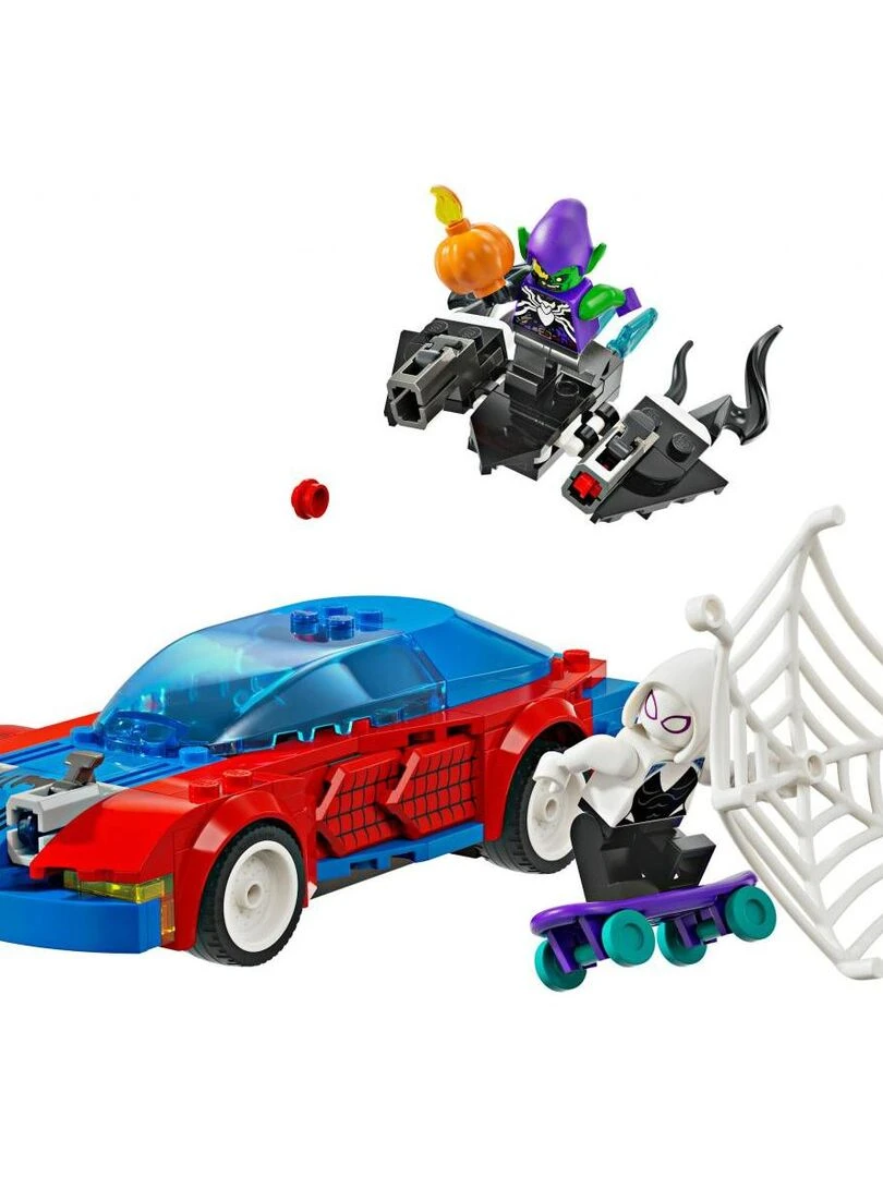 La voiture de course de Spider Man contre le Bouffon Vert venomisé   N/A