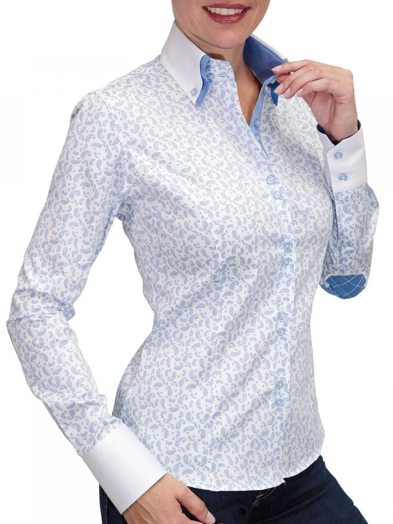 Chemise à coudières DROOPY   Bleu