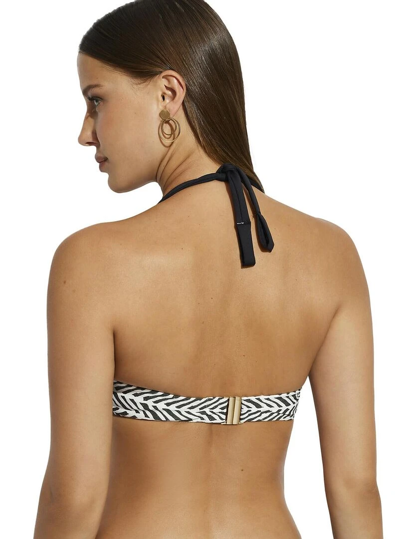 Haut maillot de bain bandeau dos nu Caipirinha   Noir