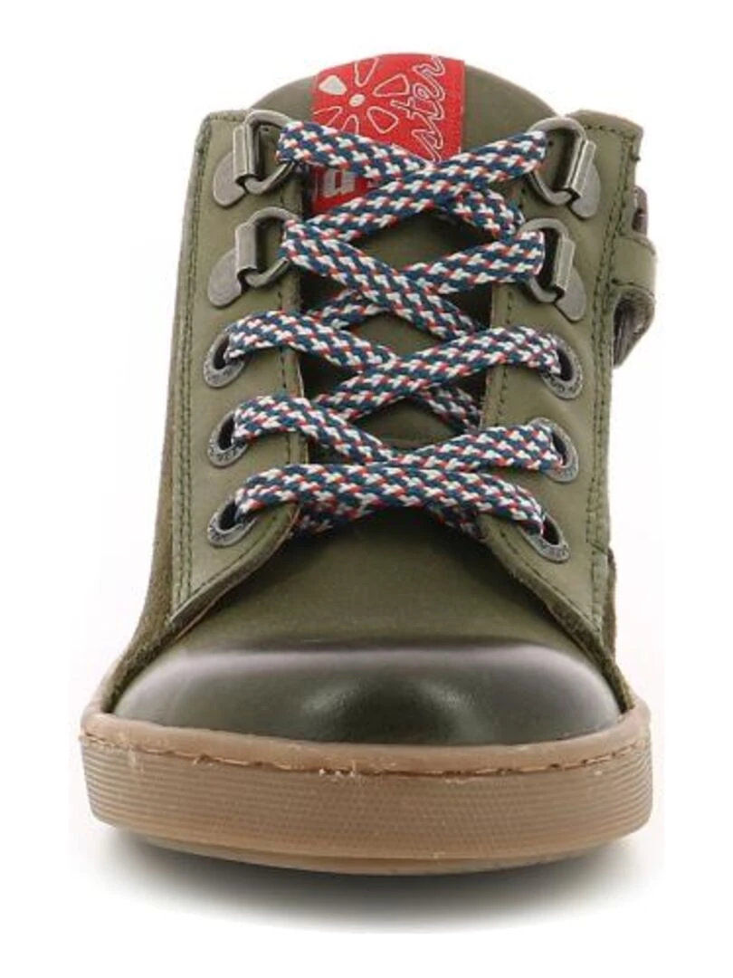 Sneakers hautes Cuir Sieran   Kaki