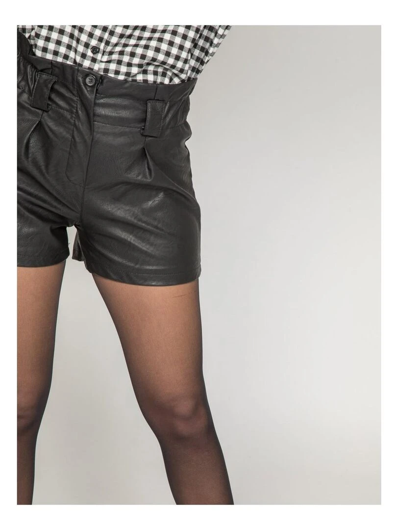 Short similicuir XOE   Noir