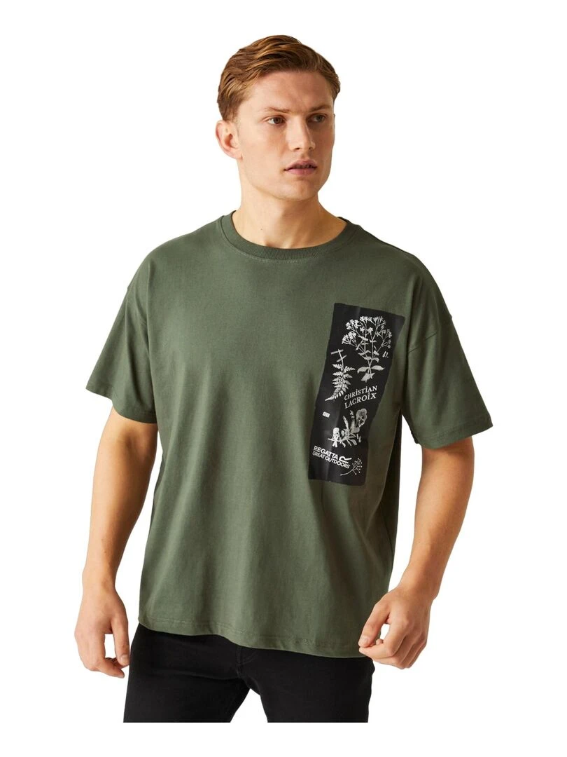 Regatta   T shirt CHRISTIAN LACROIX ARAMON   Vert kaki