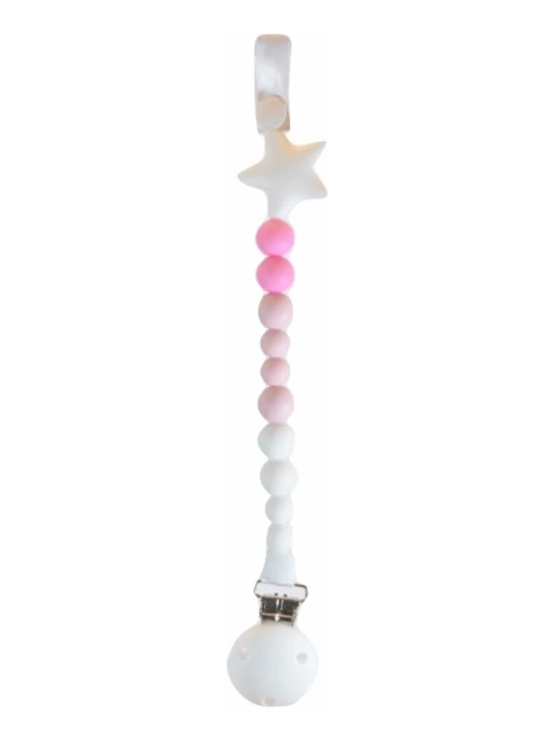 Accroche Tétine Lollipop Rose Rose