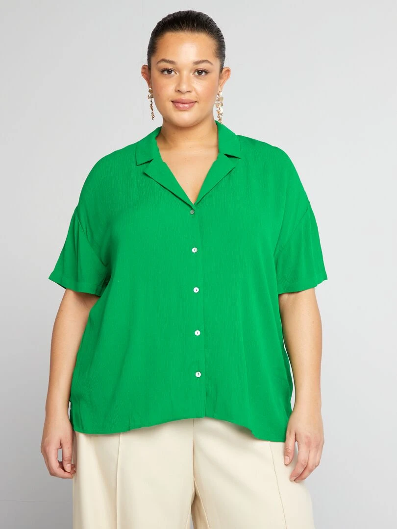 Chemisier à motifs   Vert