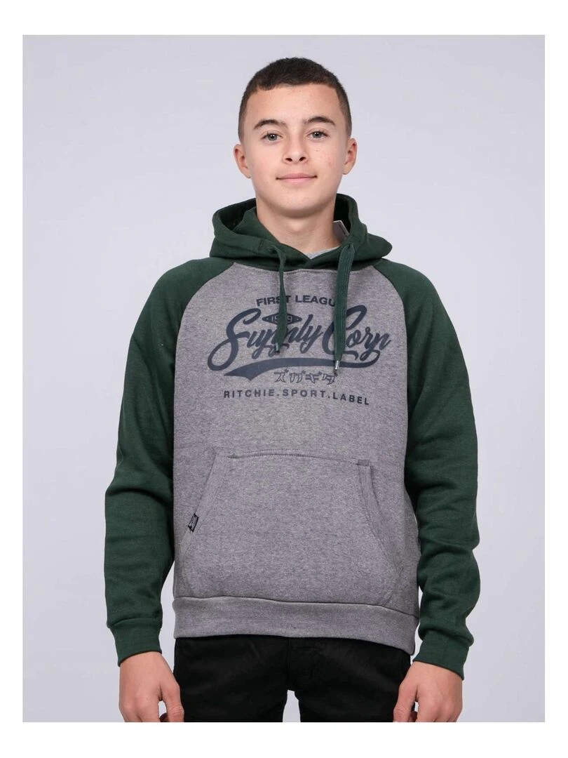 Sweat capuche WANDERLUST J Vert