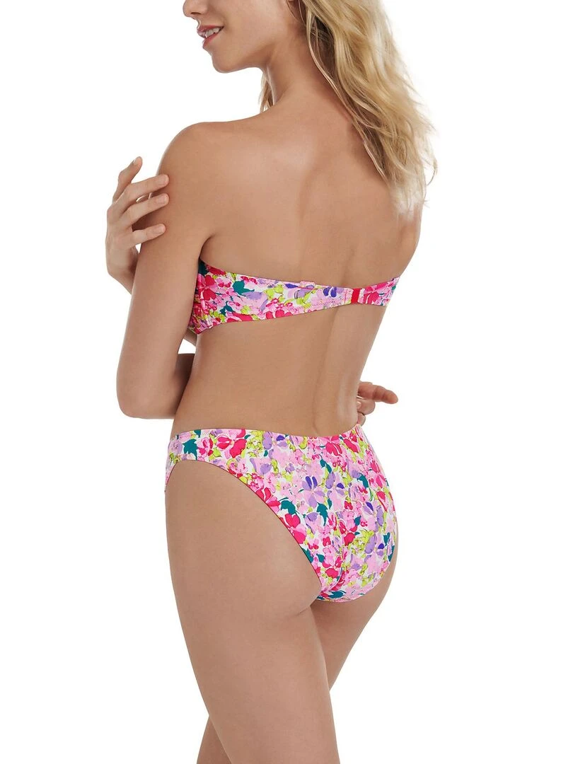 Bas maillot slip de bain échancré taille basse Napoli   Rose
