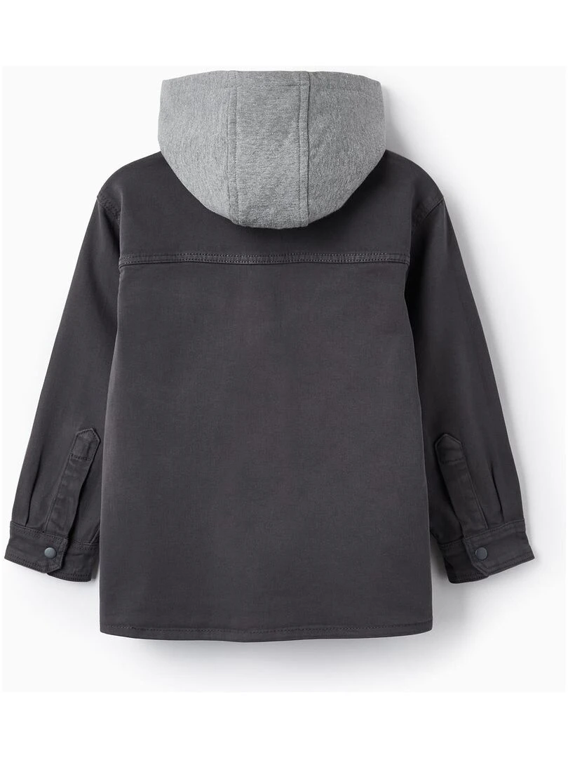 Surchemise avec Capuche pour Garçon manches longues  GREAT GOALS GREAT WORLD   Gris foncé