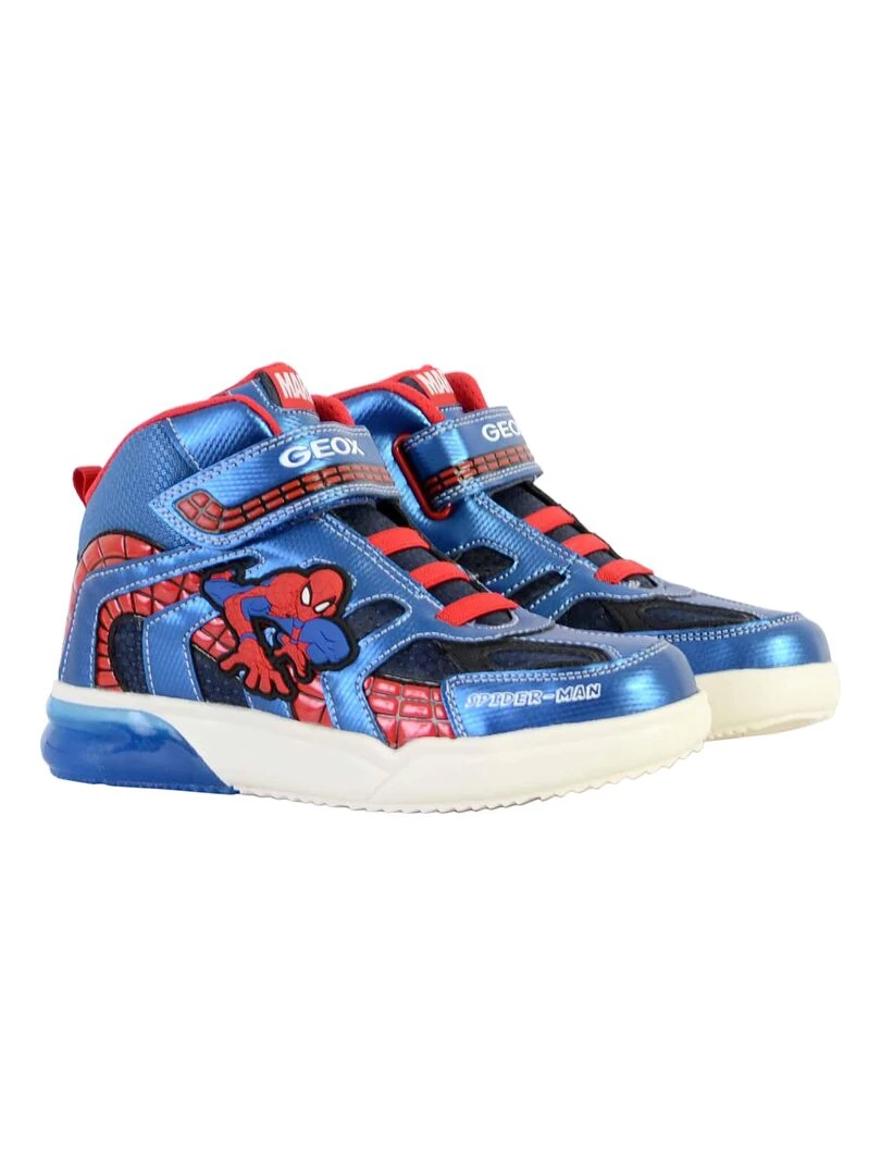 Basket Montante à Scratch Enfant Geox Grayjay   Bleu