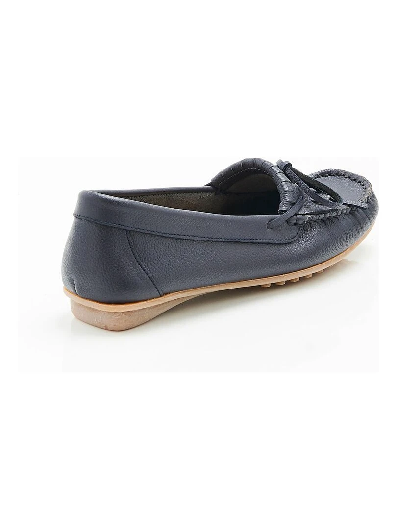 Mocassins à franges   Damart   Bleu marine