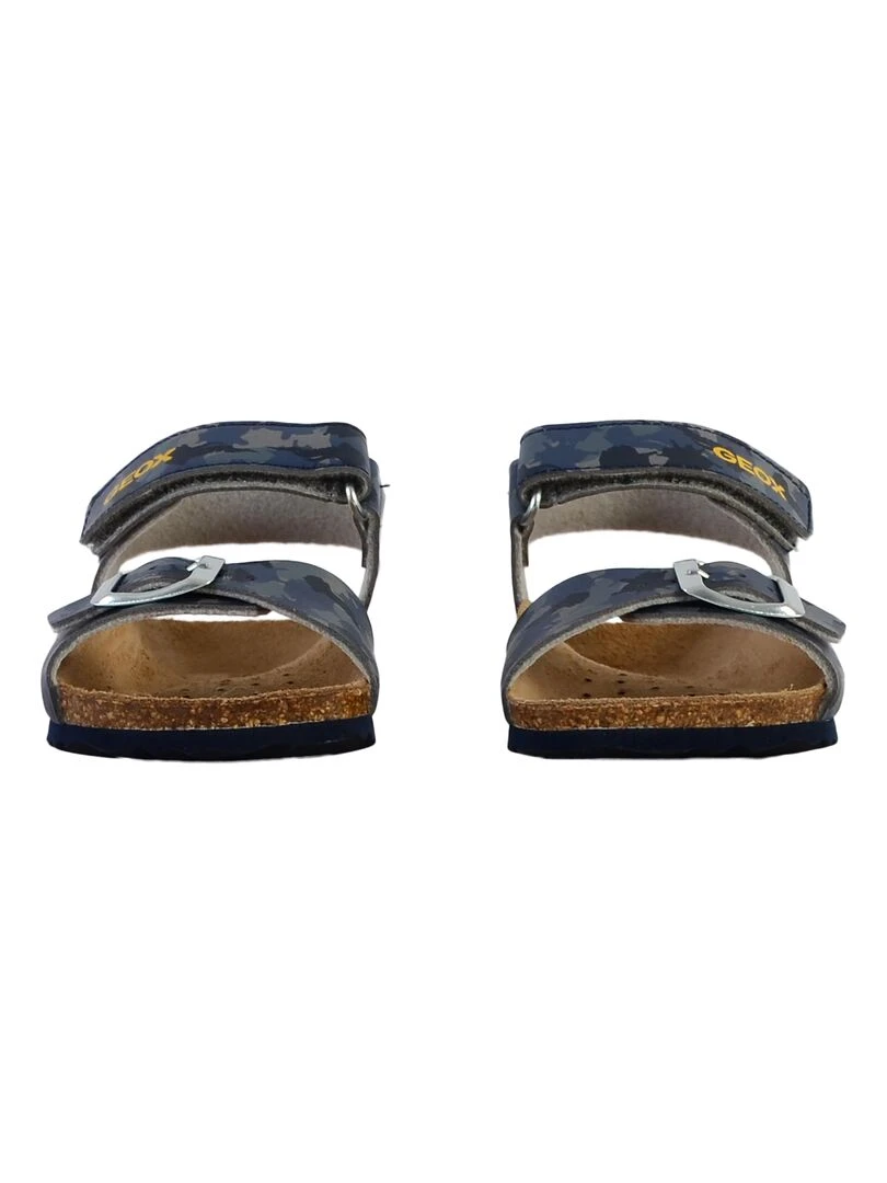 Sandale Cuir Enfant Geox Ghita   Gris