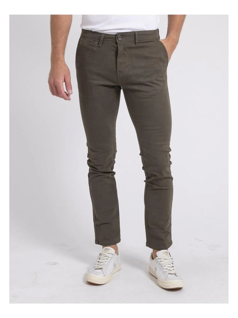 Pantalon chino VALDEK Kaki